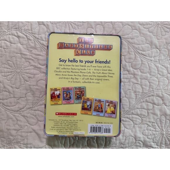 The Baby-Sitters Club Retro Set Books #1-6 Original Covers Collectors Tin- New - Picture 2 of 10